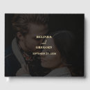Recherche de black gold wedding guest books Or noir