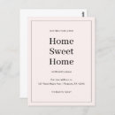 Search for moving announcement postcards Home sweet home
