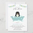 Search for fun penguins invitations Boy