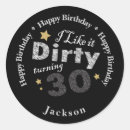 Search for happy 30th stickers Thirty years old