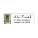 Search for wreath on door return address labels New home