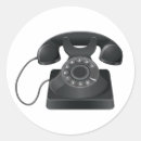 Recherche de vieux téléphones autocollants Téléphone noir