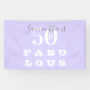 Search for purple 50th birthday party decor Fifty