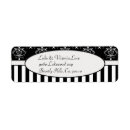 Search for black and white damask return address labels Engagement