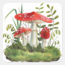 Search for wild mushroom stickers Red