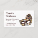 Search for carnival business cards Costume