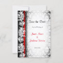 Search for red black save the dates Delicate