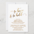 Search for to have and to hold wedding invitations Typography