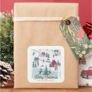 Search for small town stickers Merry christmas