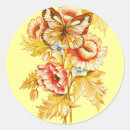 Search for butterfly design stickers Vintage