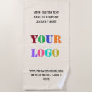 Search for business logo beach towels Promotional