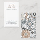 Recherche de jewelry designer business cards Élégant