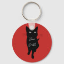 Search for black cat lovers keychains Feline