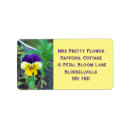 Search for petal return address labels Yellow