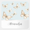 Search for blue butterfly stickers White