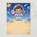 Recherche de astronautes cartes postales Lune