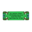 Search for kaleidoscope return address labels Blue