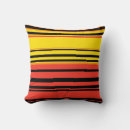 Search for red and yellow striped pillows Vintage