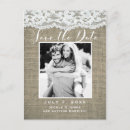 Search for burlap save the dates Barn