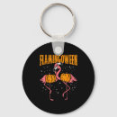 Search for funny flamingo keychains Halloween