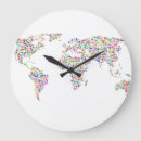 Search for world map clocks Unique