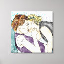 Search for watercolor canvas prints Lgbt