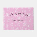 Search for snowflake doormats Pink