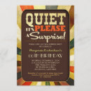 Search for vintage surprise party invitations Typography