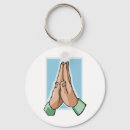 Recherche de mains de prière porteclés Prier