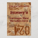 Recherche de trésors invitations Enfants