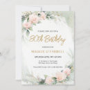 Recherche de féminin anniversaire invitations Floral