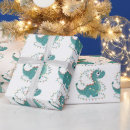 Search for dino christmas wrapping paper Cute