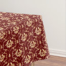 Search for burgundy gold tablecloths Elegant