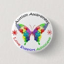 Search for autism butterfly buttons Autism spectrum disorder