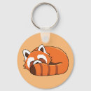 Search for cute red panda keychains Cartoon