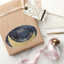 Search for blue moon stickers Gold glitter