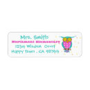 Search for with owl return address labels Colourful