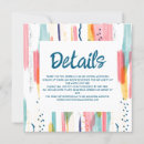 Search for abstract wedding invitations Colourful