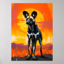 Search for african art posters African wild dog