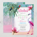 Recherche de watercolor flamingo invitations Tropical