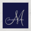Recherche de de gris bleu mariage invitations Élégant