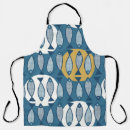 Search for cartoon fish aprons Blue
