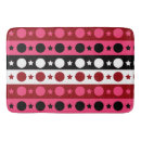 Search for white and black circle bath mats Star