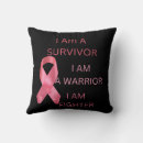 Search for breast cancer awareness pillows Warrior