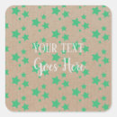 Search for cute patterns star stickers Green
