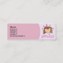 Recherche de princesses cartes visite Enfants