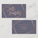 Recherche de or rose géométrique cartes visite Salon de beauté