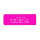 Search for pink and white return address labels Plain