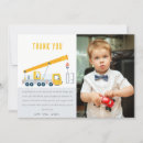 Search for construction birthday thank you cards Trucks
