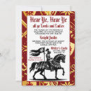 Search for medieval knight invitations Princess